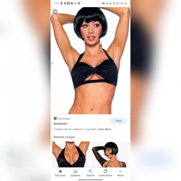 Red Body Zone Dancer Twist Top - One Size Fits All - Picture 1 of 4